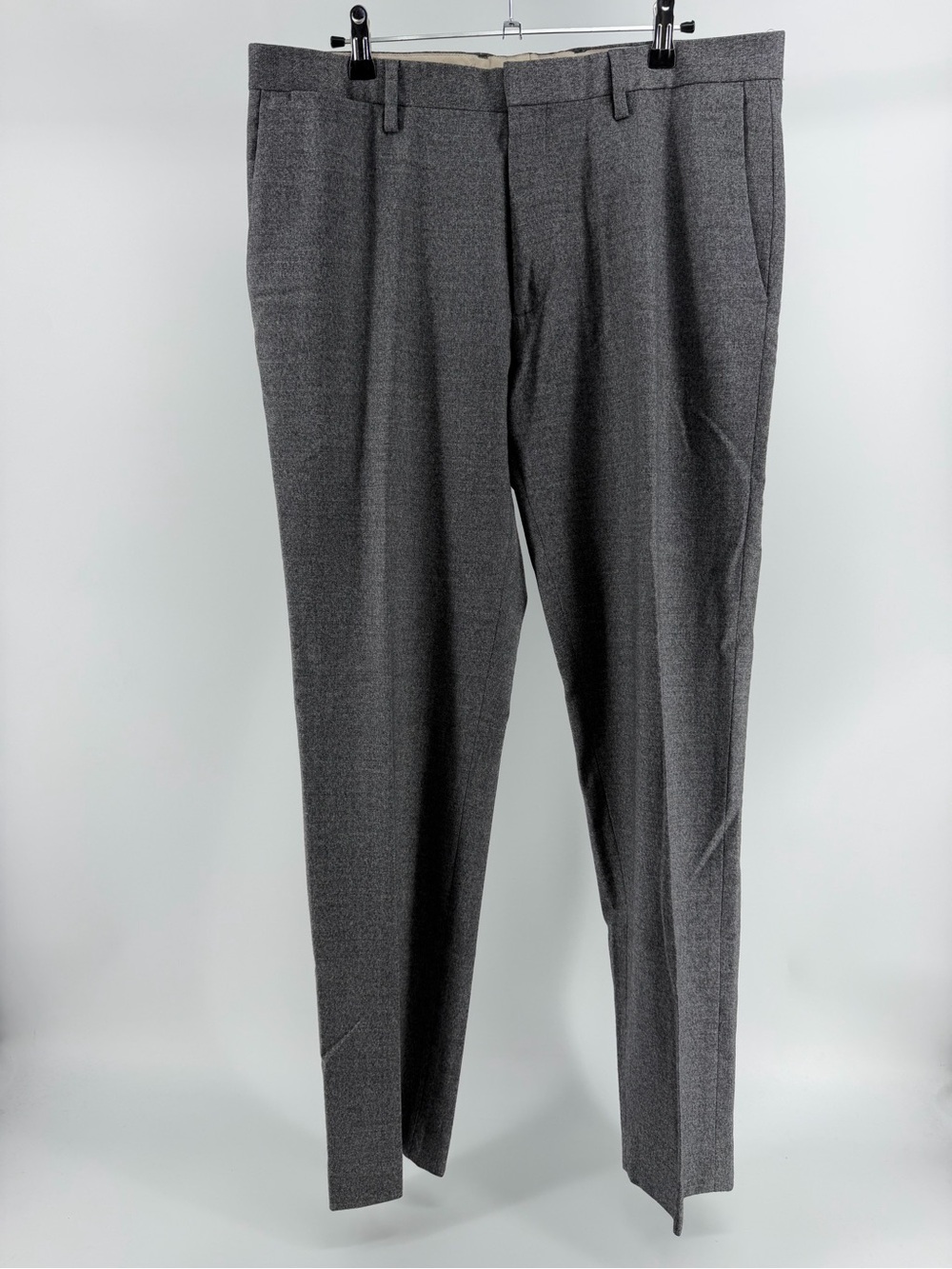 Banana Republic Modern Slim Fit Grey Wool Trouser Pants, Men's 34x32